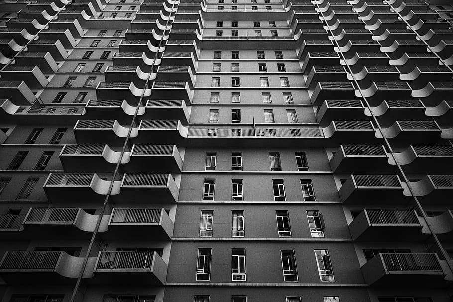 architecture, building, low angle shot, perspective, windows HD wallpaper