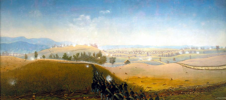 Wasted Gallantry at Antietam Battlefield, Maryland, illustration, HD wallpaper