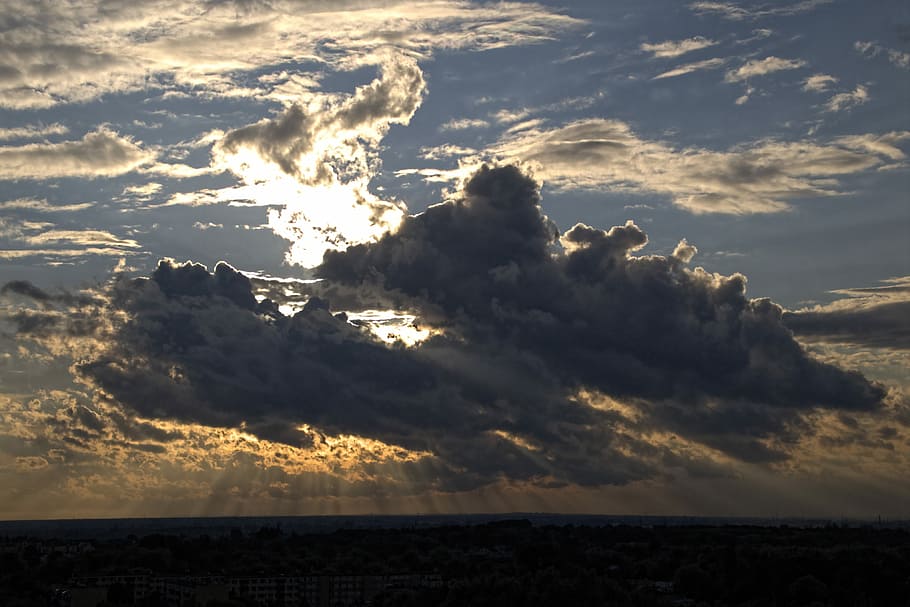 panoramic, nature, landscape, sky, at the court of, sunset HD wallpaper