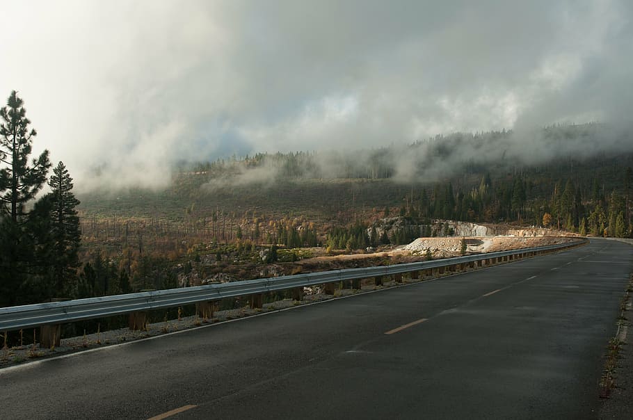 road, light, weather, rain, landscape, transportation, cloud - sky HD wallpaper