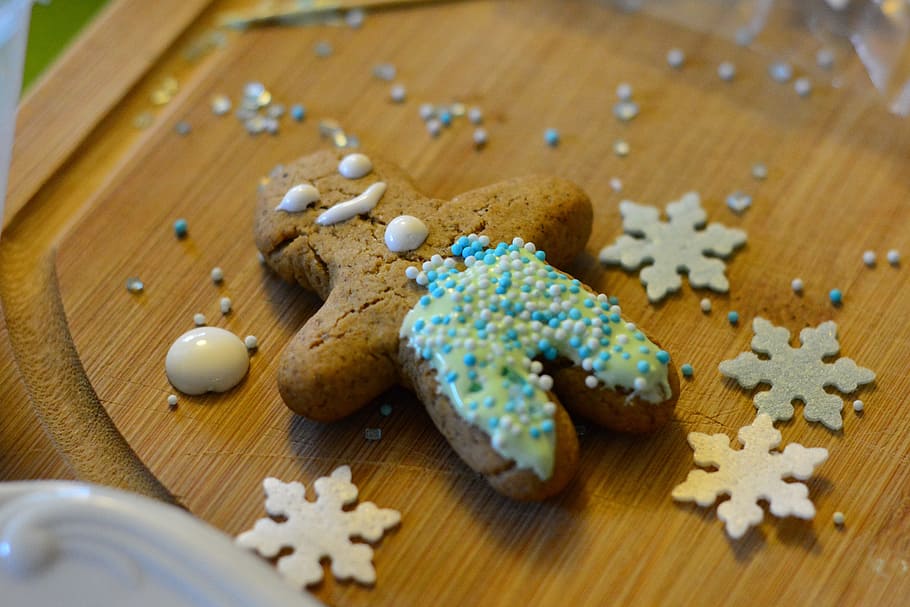 gingerbread, burning, frosting, glace, decorating, cakes, cookies, HD wallpaper