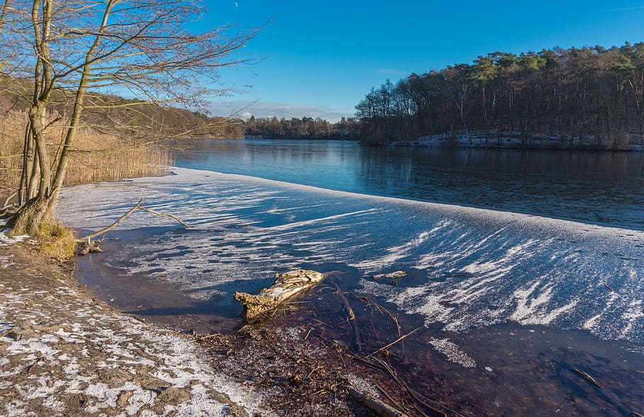 waters, nature, landscape, winter, cold, lake, frosty, ripe HD wallpaper