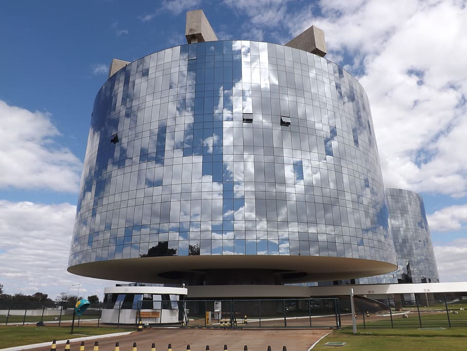 Brasilia, Pgr, Reflection, architecture, famous Place, sky HD wallpaper