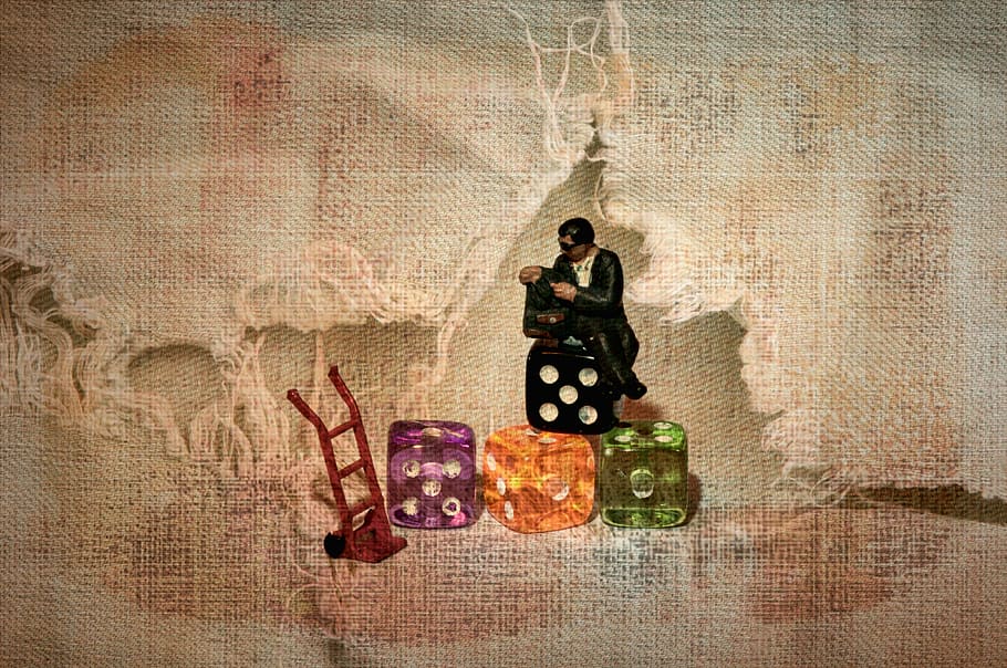 texture, dice, macro, canvas, model, human representation, male likeness HD wallpaper