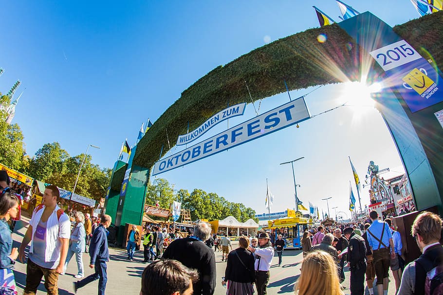 Oktoberfest, Oide Wiesn Oktoberfest, blue, munich, bavaria, folk festival