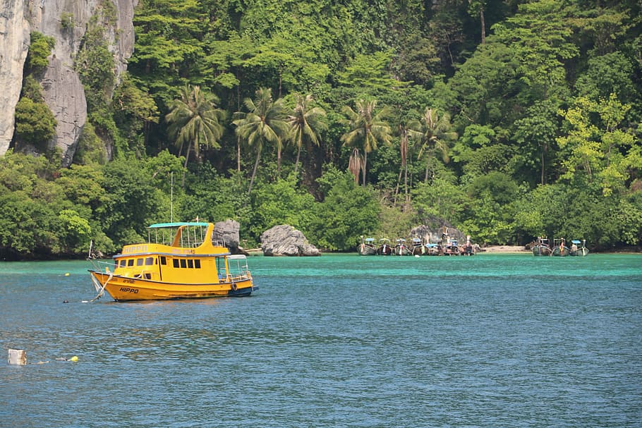 Boat, Landscape, Scenario, Tourism, mar, tourist destination HD wallpaper