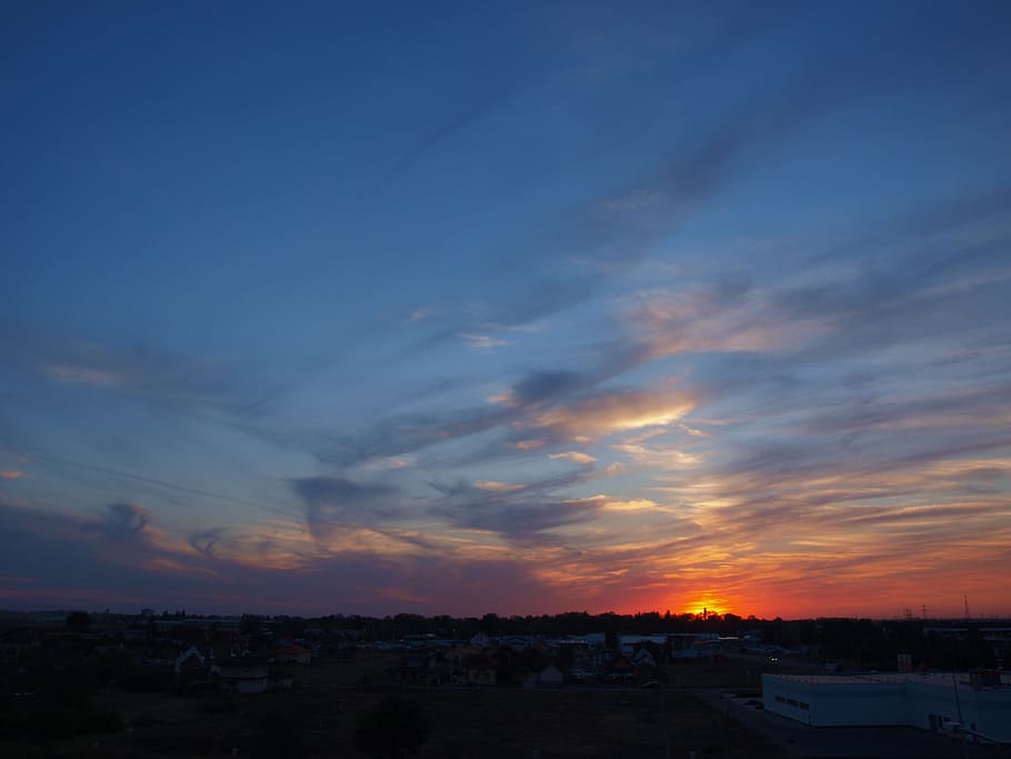 Sunset, Clouds, Day, Color, sky, day s, in the evening, cloud - sky HD wallpaper