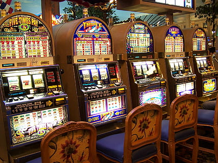 HD wallpaper: 3 Jackpot Vegas Hits slot machines with turned-lights, slots - Wallpaper Flare