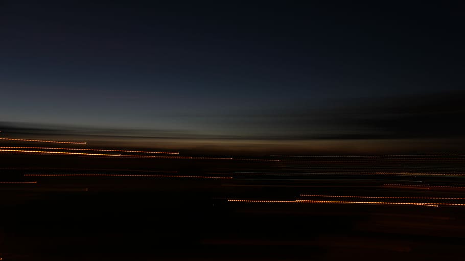 time lapse photograph of dark night sky, lights, abstract, moving HD wallpaper