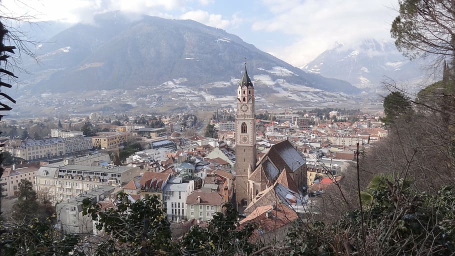 meran, south tyrol, italy, city, architecture, building exterior, HD wallpaper