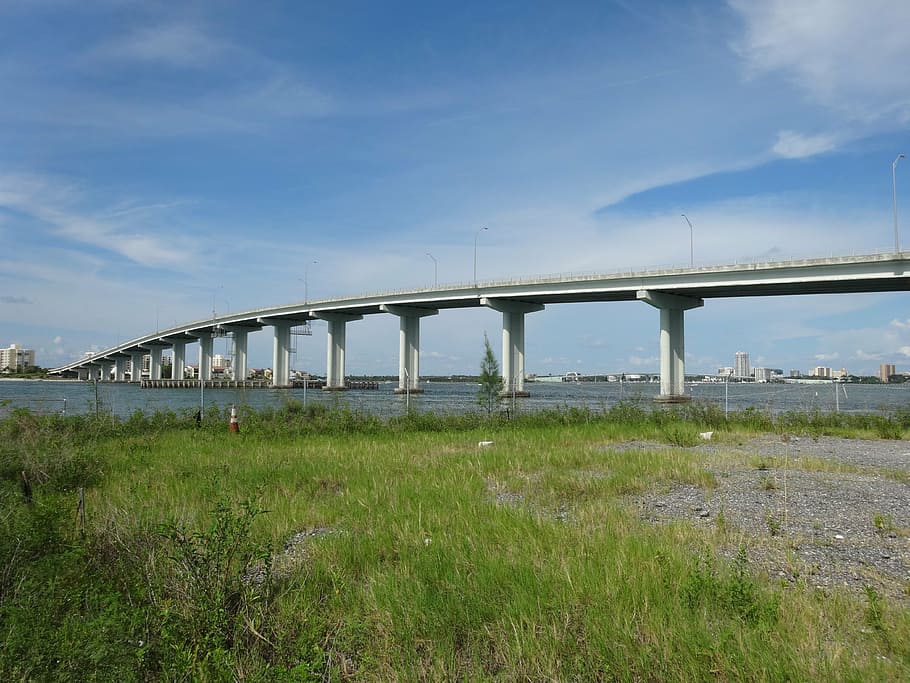 bridge, mar, ocean, landscape, clearwater, bridge - man made structure HD wallpaper