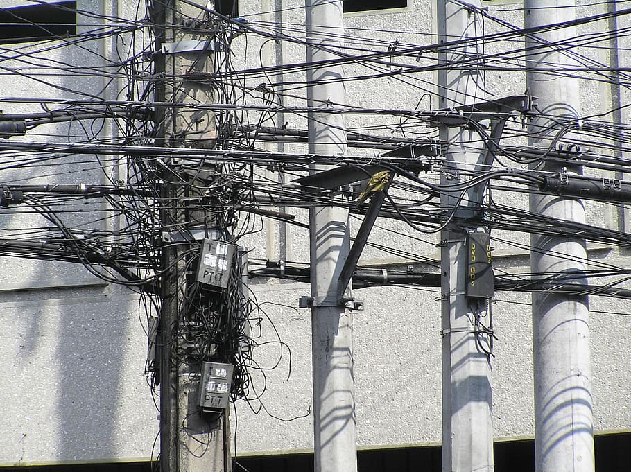 lines, current, cable, chaos, jumble, cable gewurstel, electricity HD wallpaper