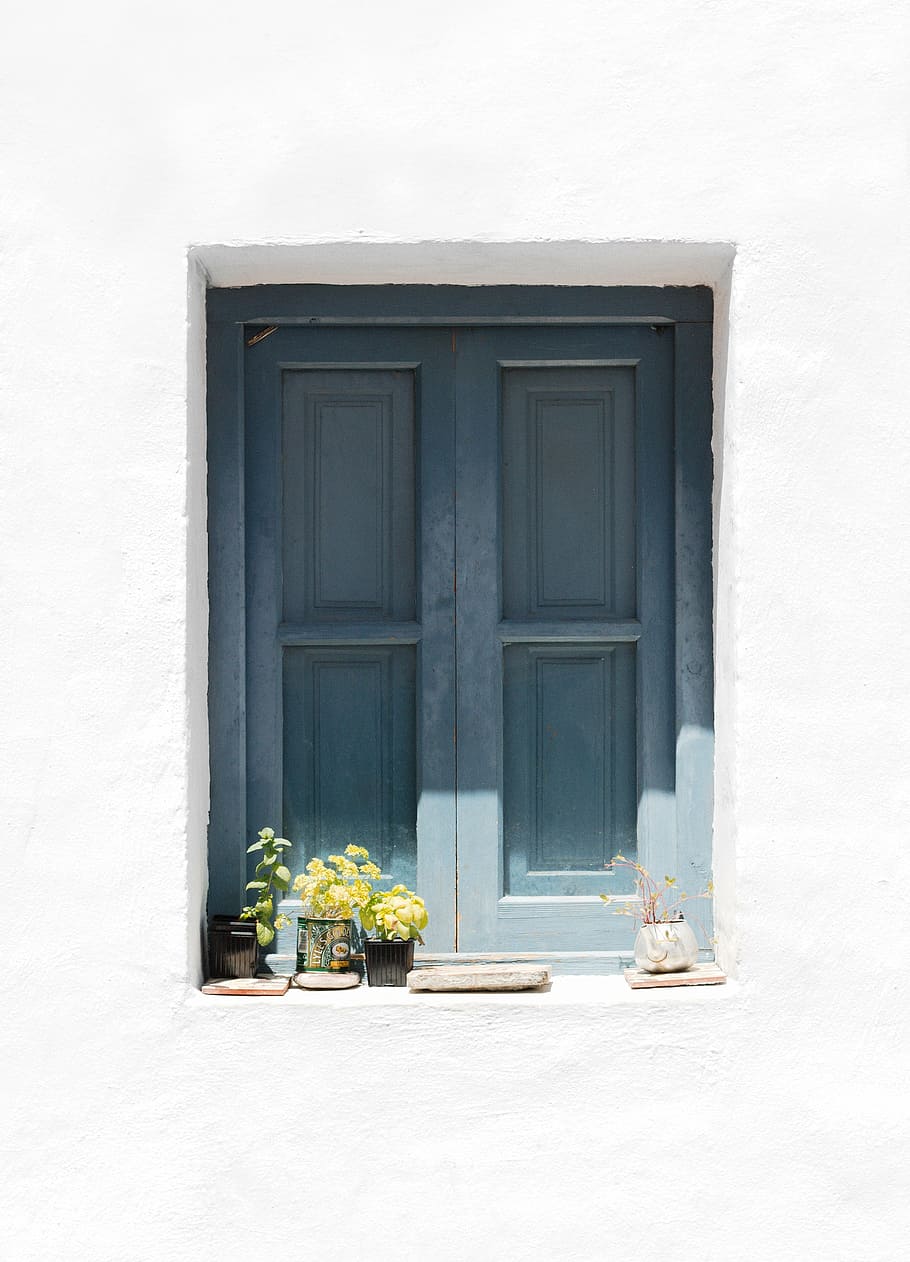 window, wall, facade, architecture, idyllic, white, shutters HD wallpaper