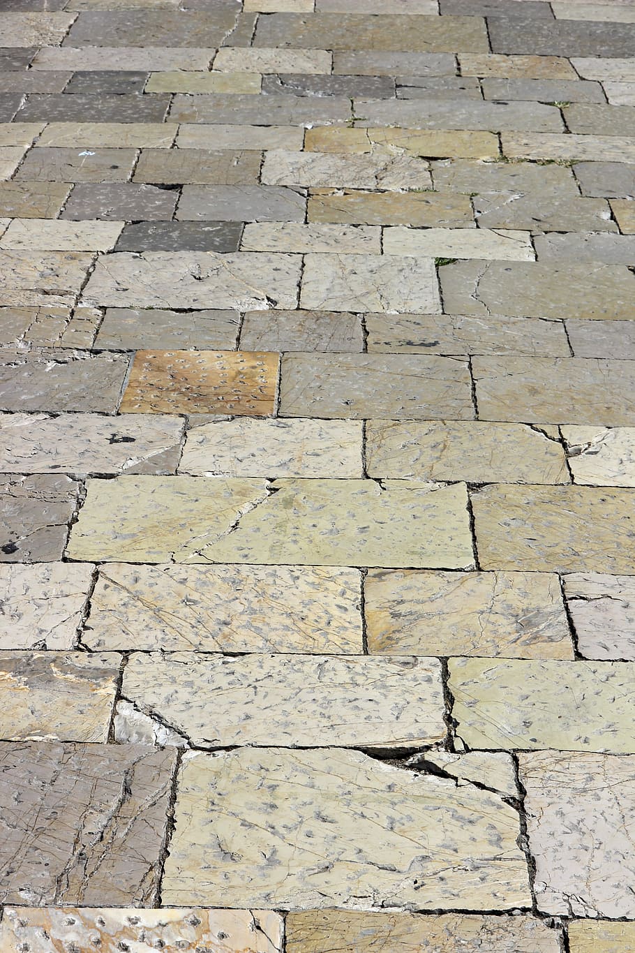 Patch, Paving Stones, Flooring, Away, sidewalk, full frame HD wallpaper