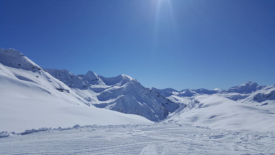 snow, winter, mountain, cold, cold temperature, sky, beauty in nature HD wallpaper