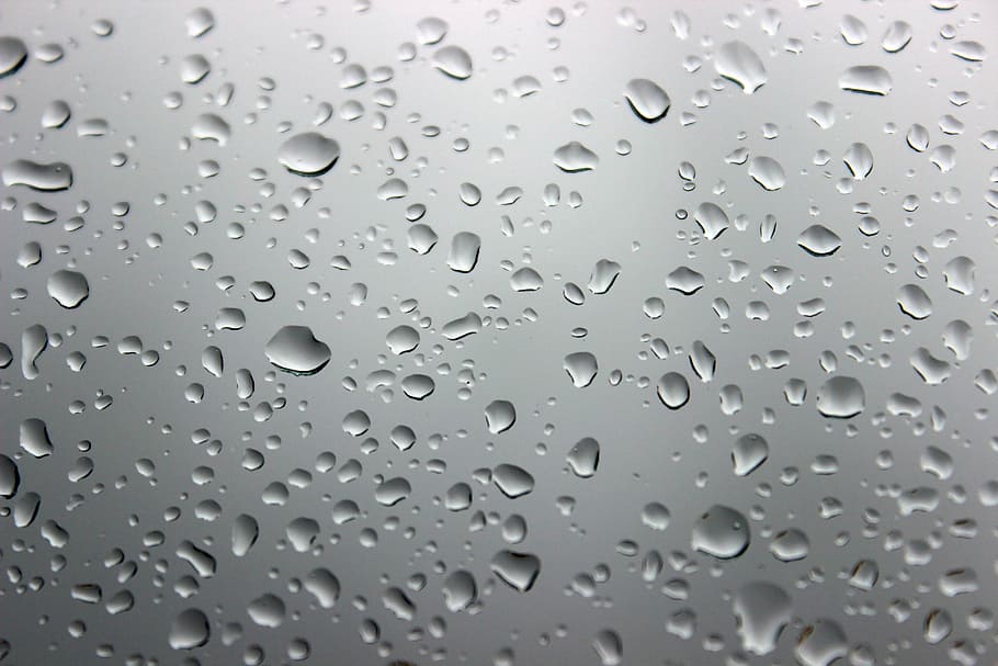 water on glass, drops, pane, rain, rain drops, drop of rain HD wallpaper
