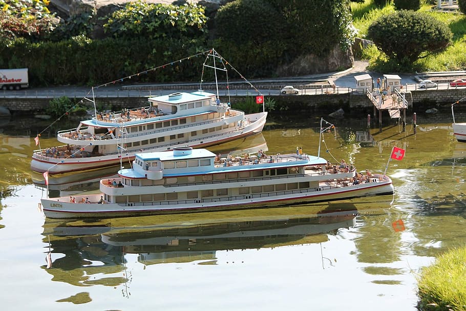 Boat, Model, Melide, swissminiatur, switzerland, nautical vessel HD wallpaper