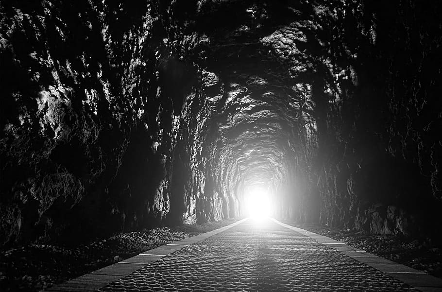 tunnel during daytime, train tunnel, zeehan, tasmania, railway, HD wallpaper