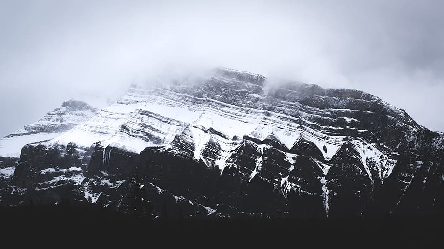 mountain, highland, cloud, sky, summit, ridge, landscape, nature HD wallpaper