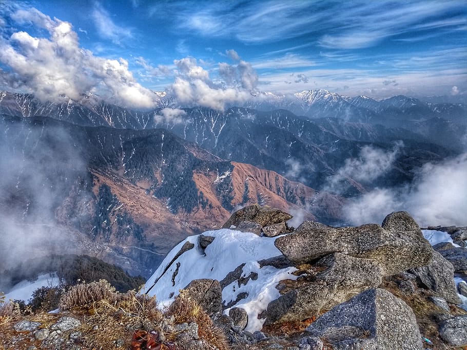 mountain, landscape, nature, panoramic, sky, scenics - nature HD wallpaper