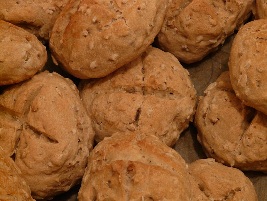 roll, arouse, bread, bake, eat, food, homemade, food and drink HD wallpaper