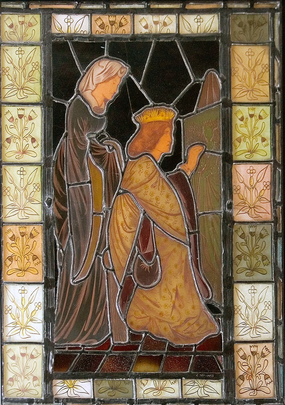 stained, glass, classical, window, architecture, old, no people HD wallpaper