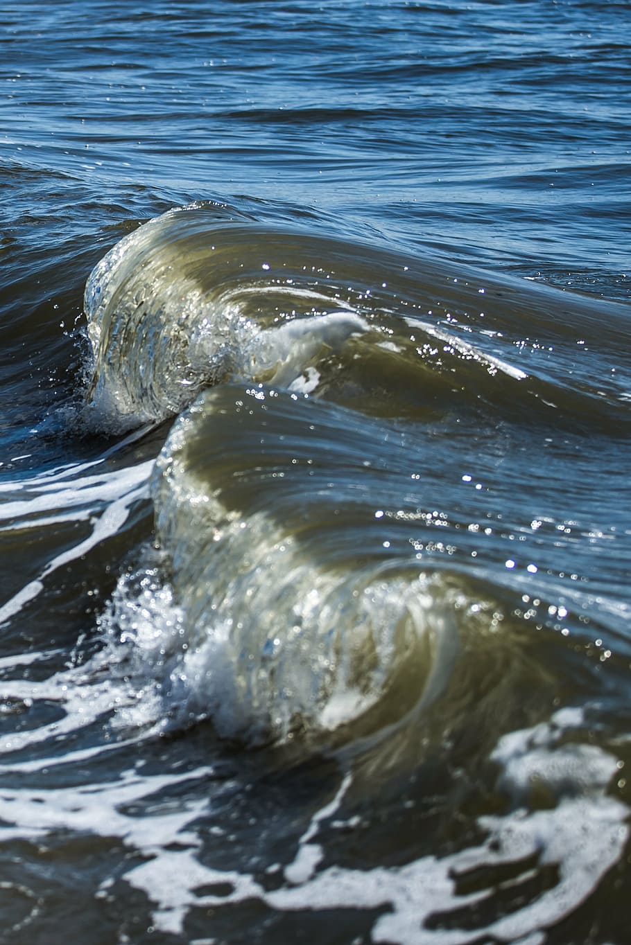 wave, water, sea, waters, wave motion, nature, blue, liquid HD wallpaper