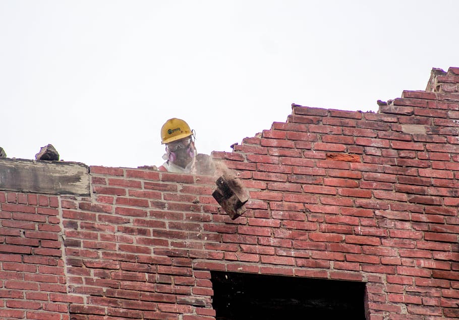 wall, brick, architecture, stone, roof, brick wall, built structure HD wallpaper