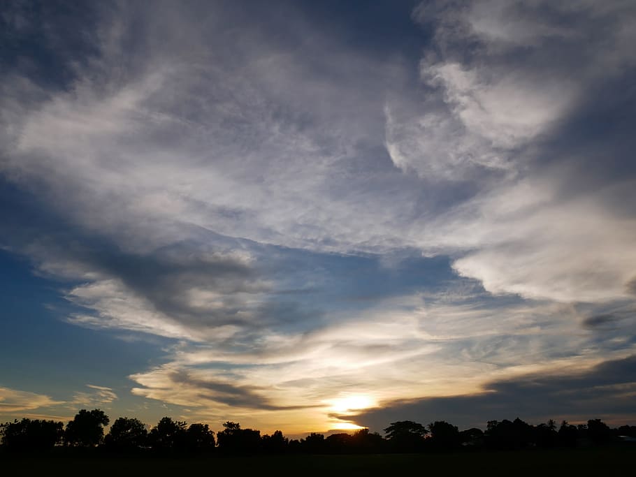 sky, sunny, sunset, cloud, cloud - sky, beauty in nature, scenics - nature HD wallpaper