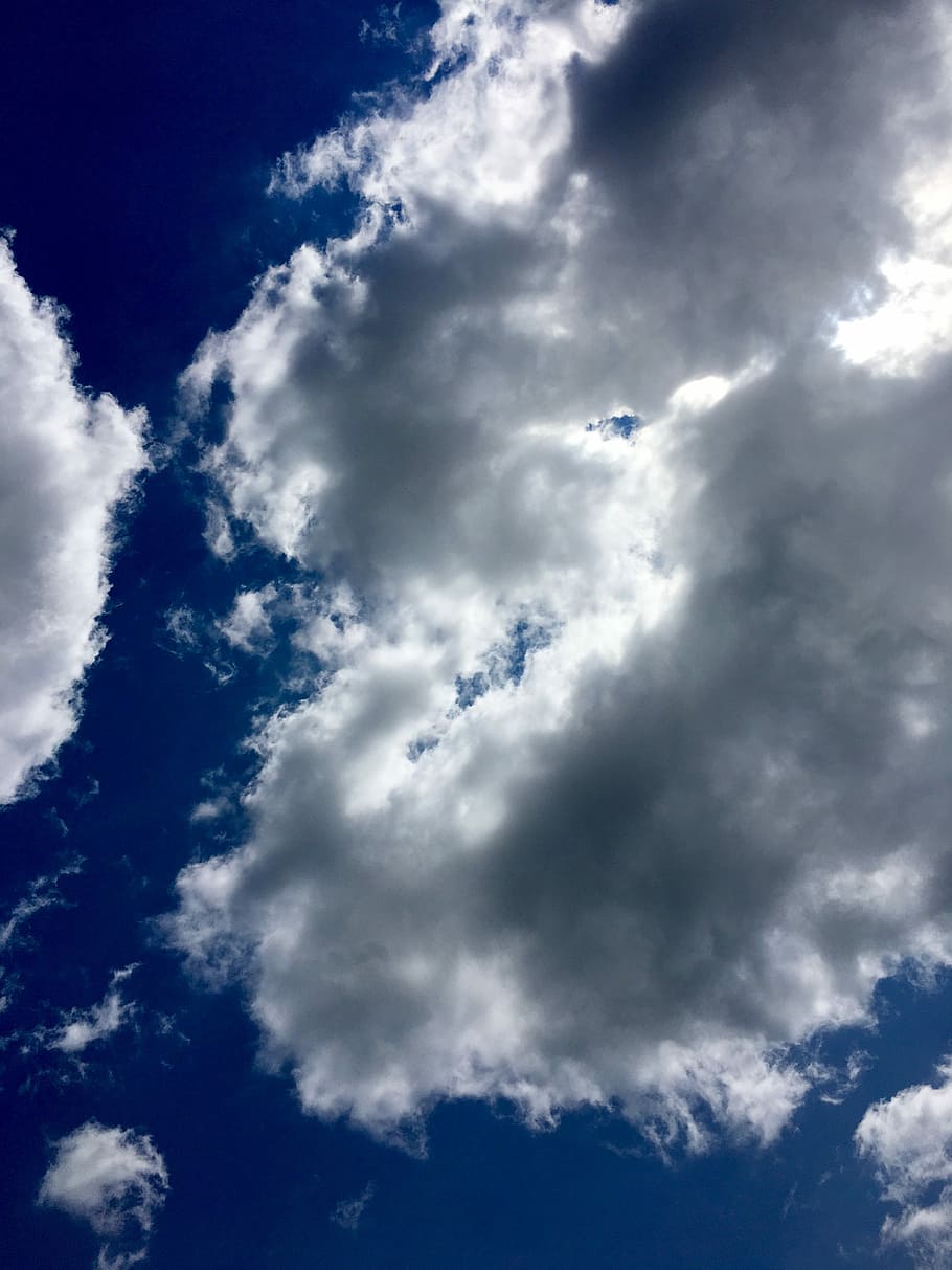 HD wallpaper: White Cloud, Blue Sky