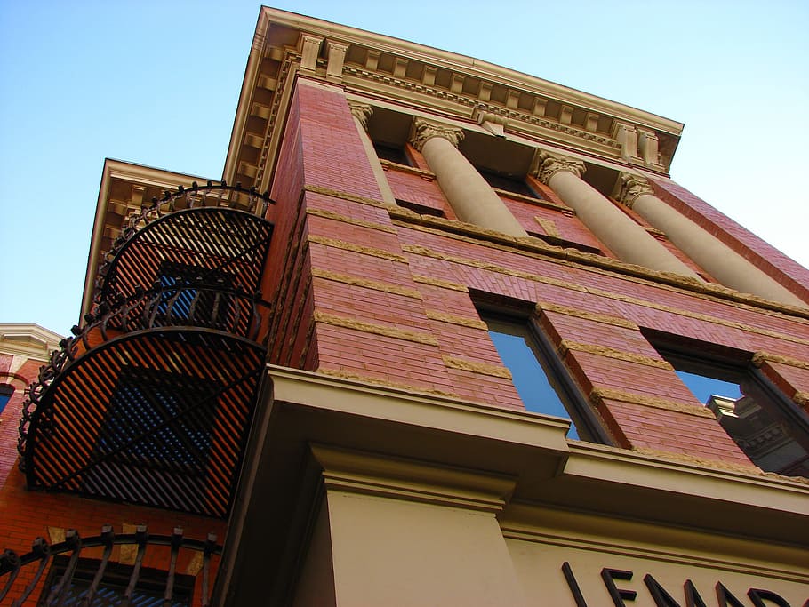 Brick, Facade, Architecture, brick buiding, landmark, building HD wallpaper