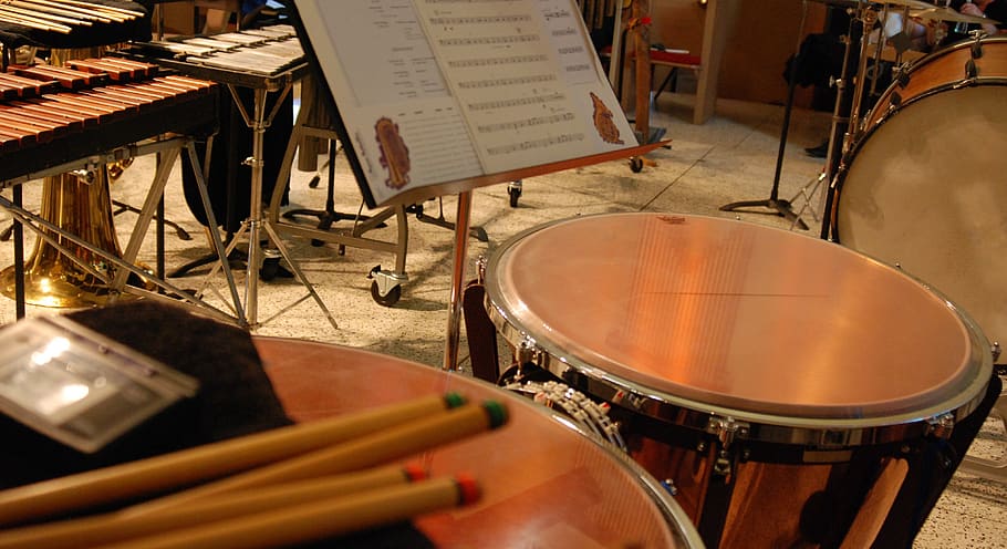 percussion, timpani, marimba, music, musical instrument, arts culture and entertainment
