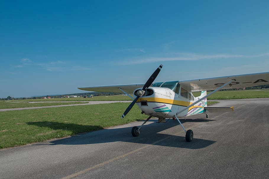 the plane, fly, aviation, sky, wings, propeller, flight, travel HD wallpaper