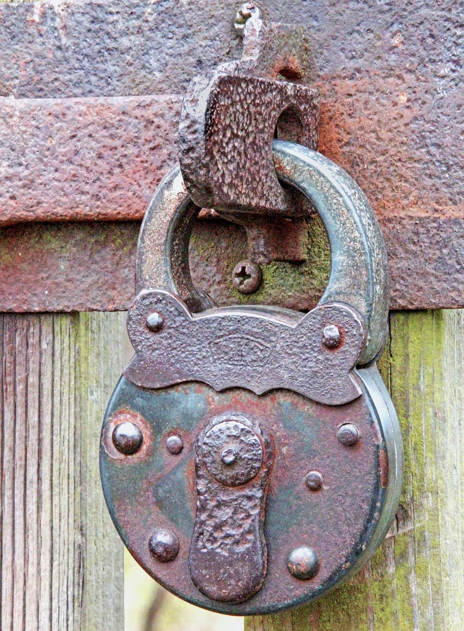 close, iron, door, input, old, rusty, castle, colorful, ironing HD wallpaper