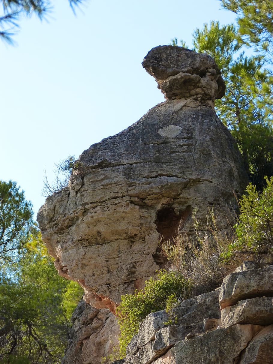Rock, Form, Mountain, Peña, Erosion, tree, travel destinations HD wallpaper