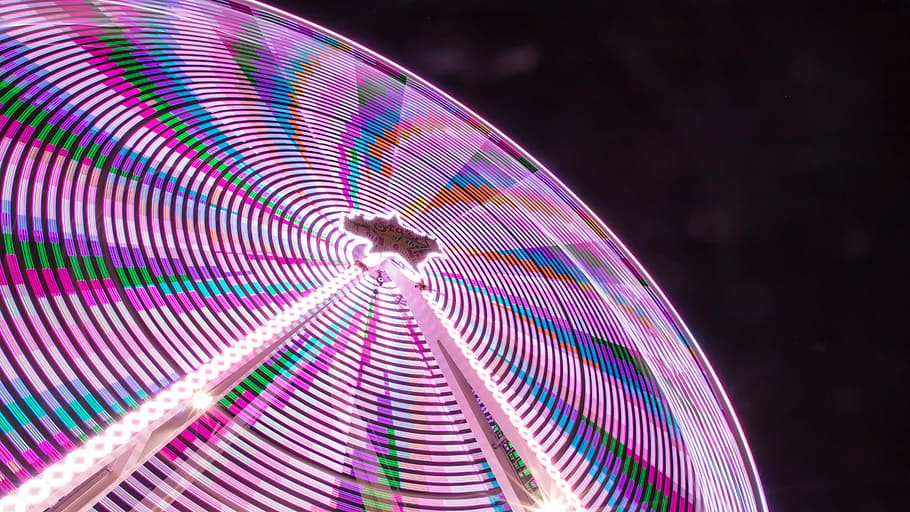 photography of coil illustration, closeup photo of purple and white LED light HD wallpaper