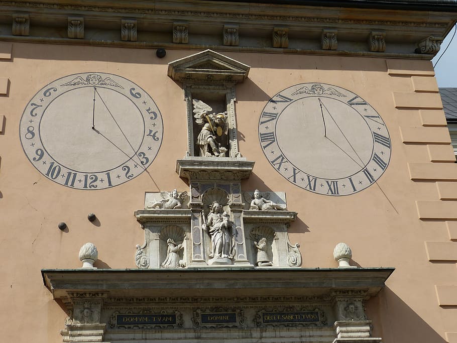 clock, time, sundial, time indicating, hours, pointer, time of HD wallpaper