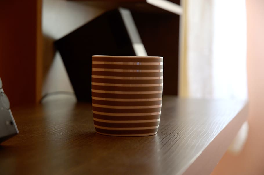 cup, mug, coffee, table, indoors, wood - material, selective focus HD wallpaper