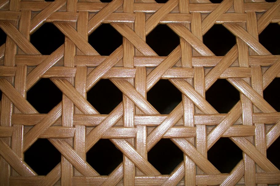basket weave, willow, osier, withies, octagon, shape, pattern, HD wallpaper