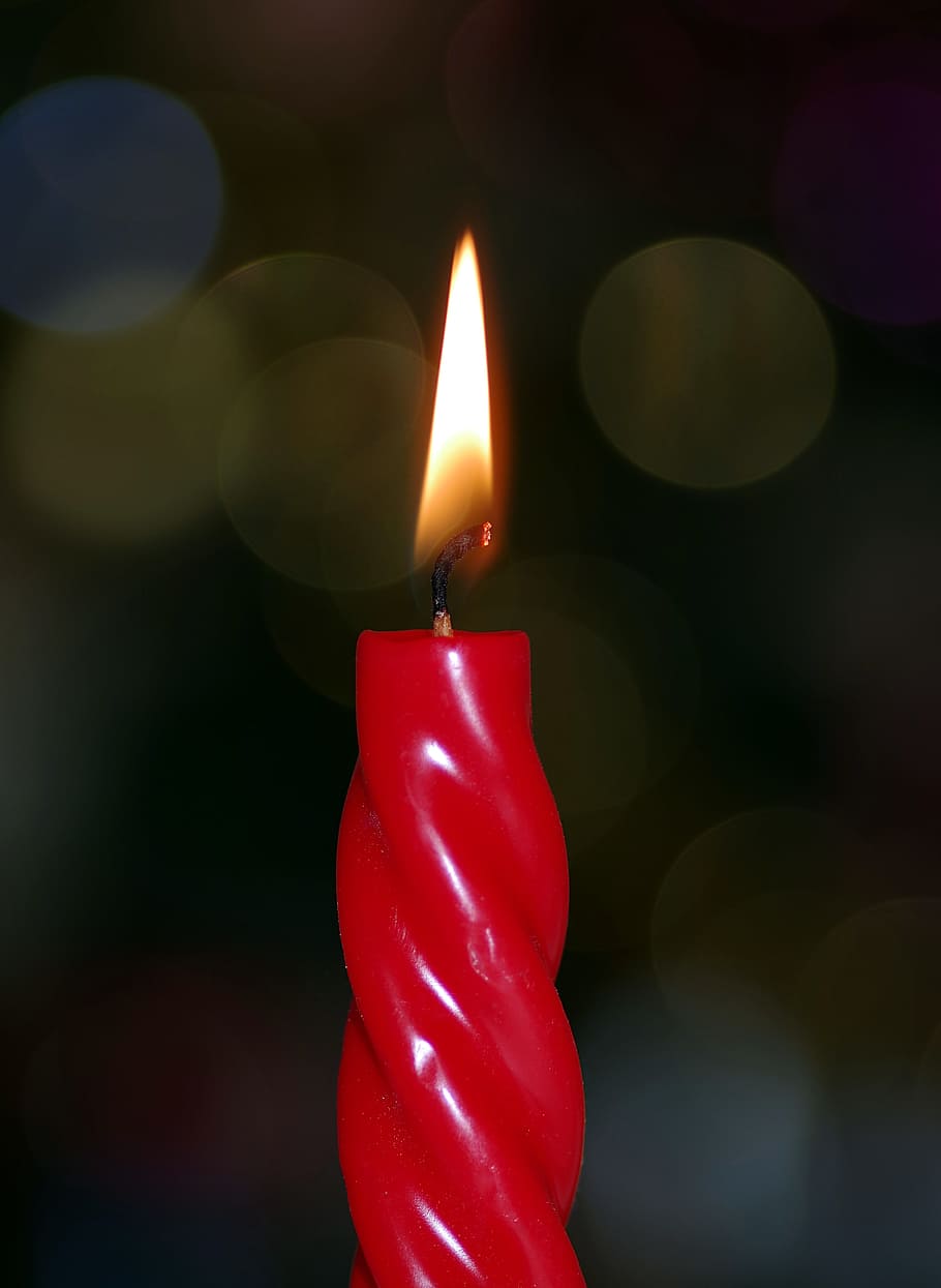 candle, red, colors, glow, fancy, candlelight, burn, the heat of the flames HD wallpaper