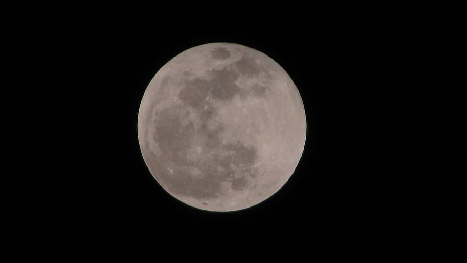 moon, full, moonlight, dark, space, astronomy, night, sky, full moon HD wallpaper