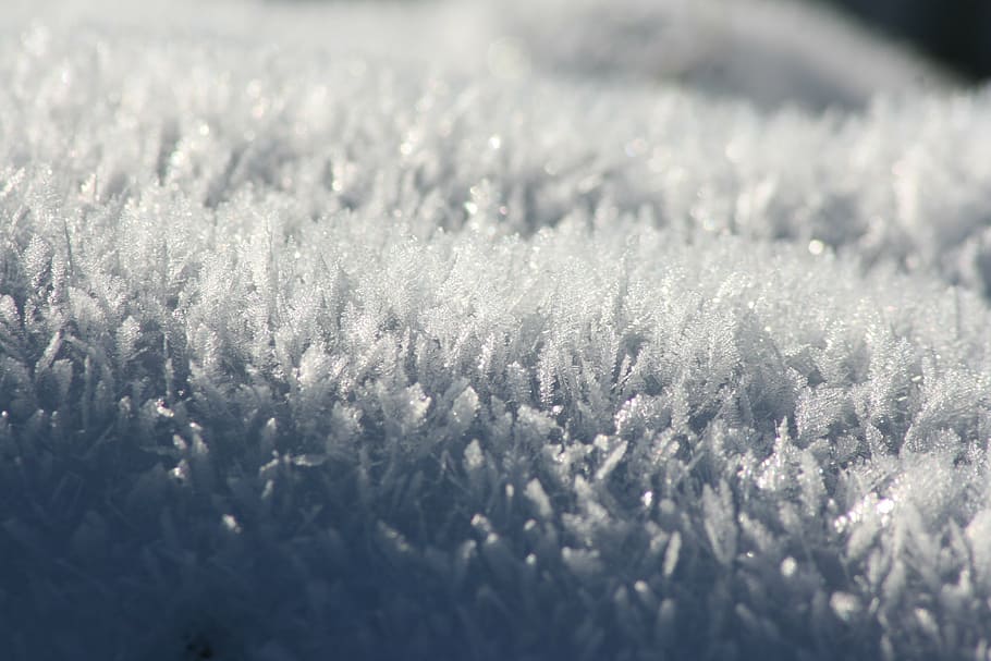 snow, winter, cold, white, crystals, frost, frozen, ice, cold - Temperature HD wallpaper