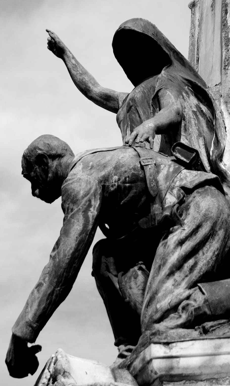 sky, sculpture, death, called, art and craft, representation HD wallpaper