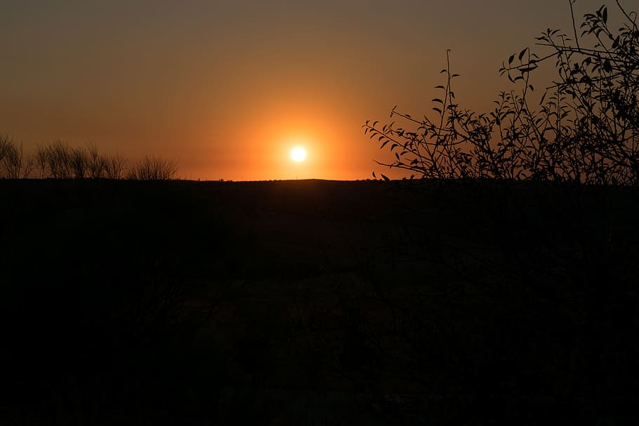 sunset, barrancas, burujon, sky, silhouette, beauty in nature HD wallpaper
