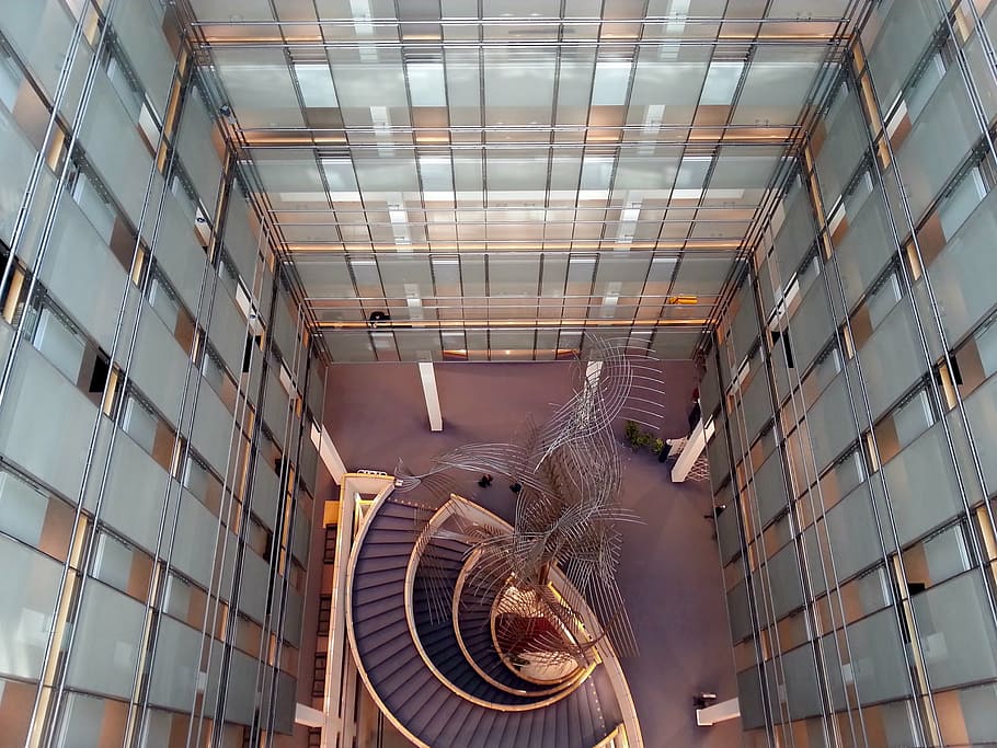 stairs, building, eu, commission, architecture, staircase, construction HD wallpaper