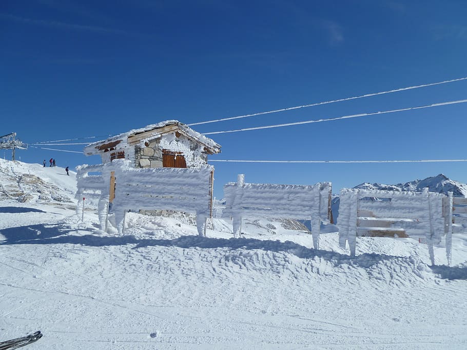 winter, snow, alps, cold, cold temperature, built structure HD wallpaper