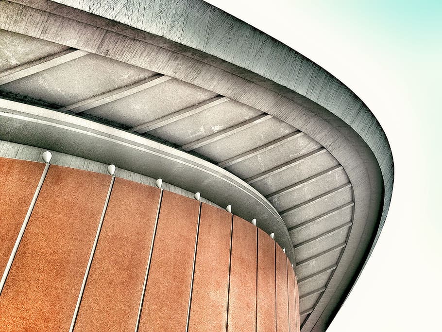 gray and brown concrete infrastructure ceiling, berlin, structures HD wallpaper