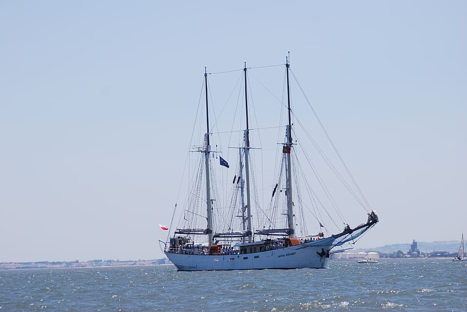boat, tejo, lisbon, nautical vessel, mode of transportation HD wallpaper