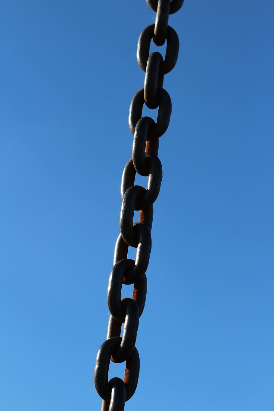 chain, sky, chain li, link, metal, industrial, iron, engineering HD wallpaper