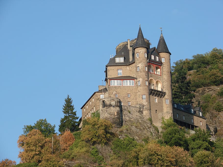 loreley, rhine, germany, river, goarshausen, tourism, castle HD wallpaper